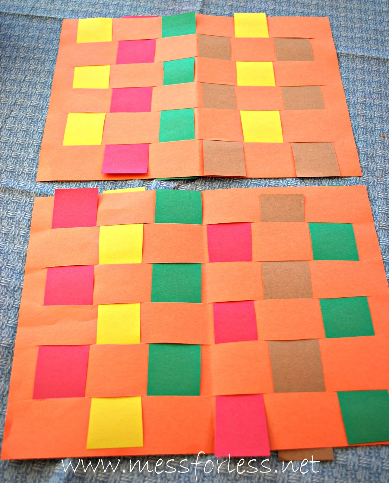 Woven Paper Place Mats Mommy Blogs JustMommies