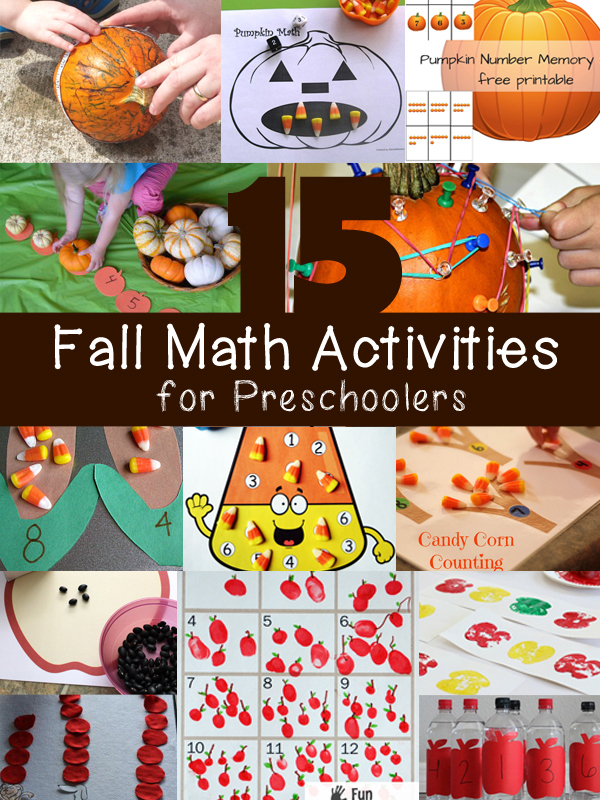 15 Fall Math Activities for Preschoolers