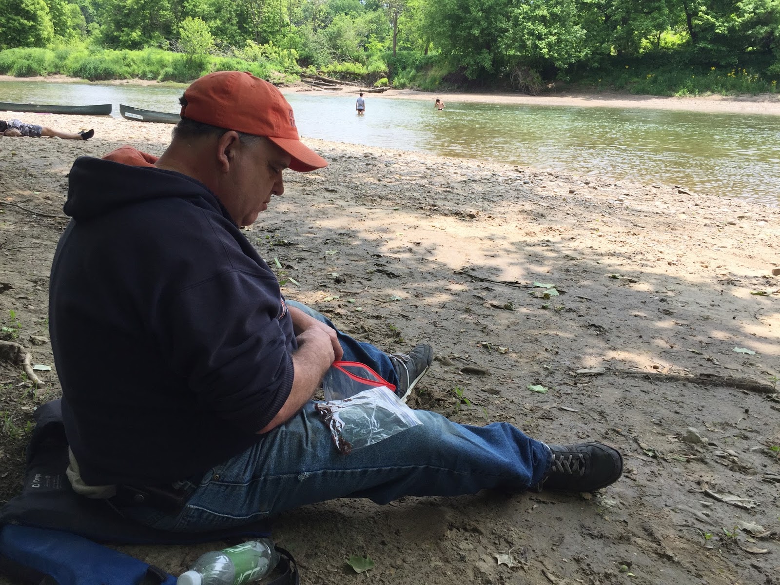 Boy Scout Troop 1 Champaign Overnight Canoe Trip on Sugar Creek, Indiana