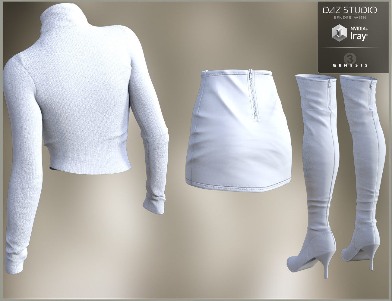 Download Daz Studio 3 For Free Daz 3d Leather Skirt Outfit For