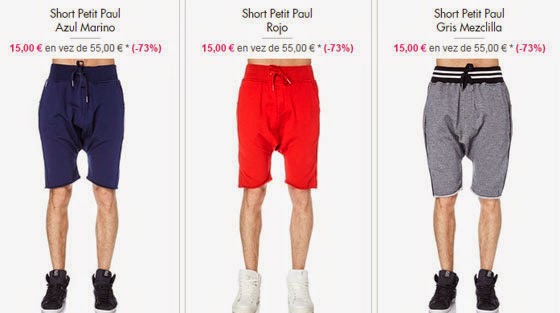 Ejemplos de Shorts para hombre en oferta por 15 euros Shorts hombre 15