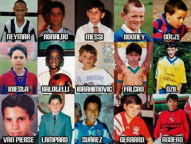 the best football players as children | GIFs
