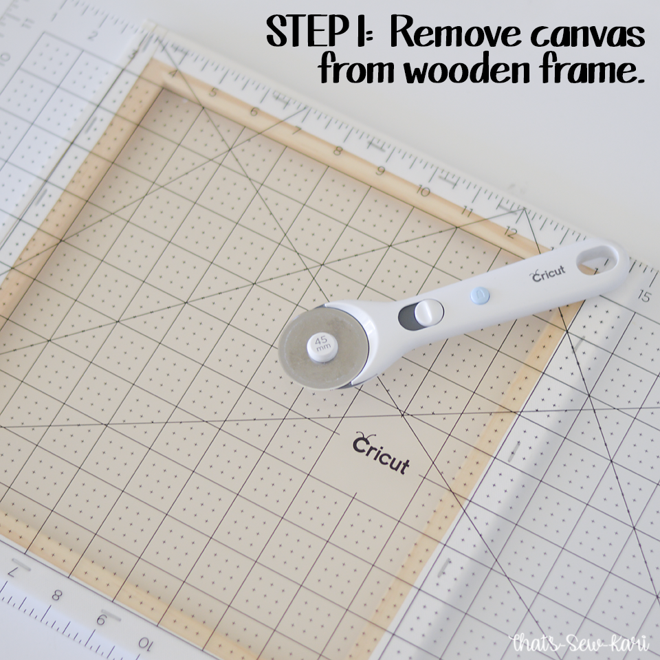 {Tutorial} How to Make a Reverse Canvas with the Cricut EasyPress 2