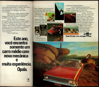 propaganda Chevrolet Opala - 1974.brazilian advertising cars in the 70. os anos 70. história da década de 70; Brazil in the 70s; propaganda carros anos 70; Oswaldo Hernandez; 