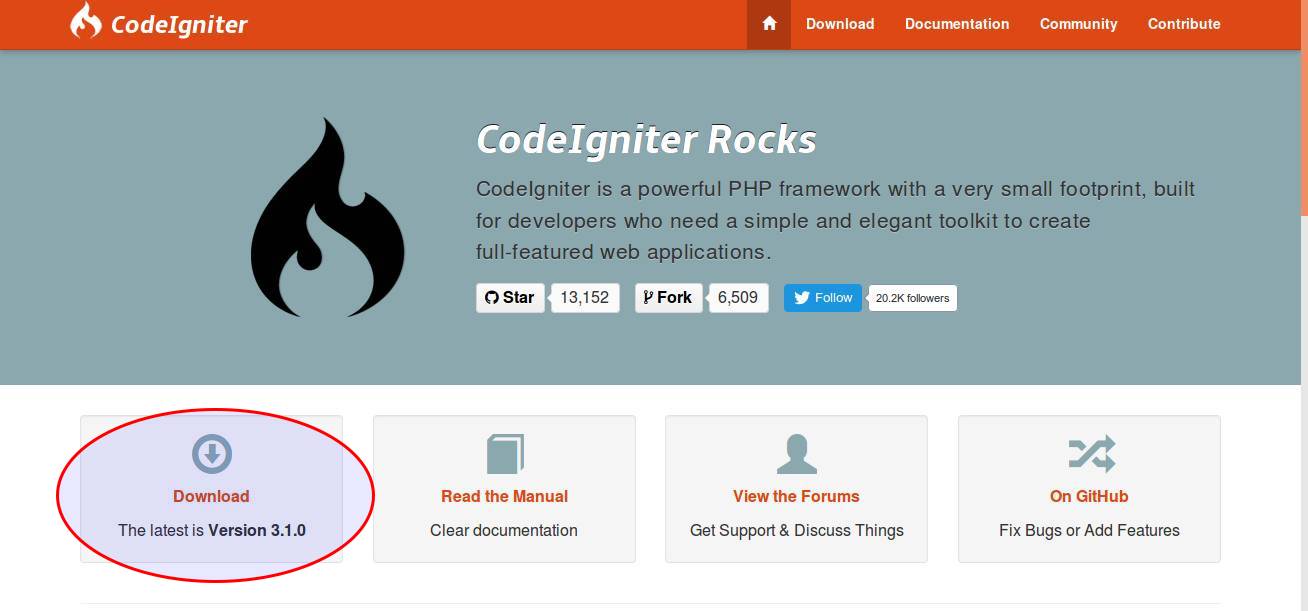 Web Official Codeigniter