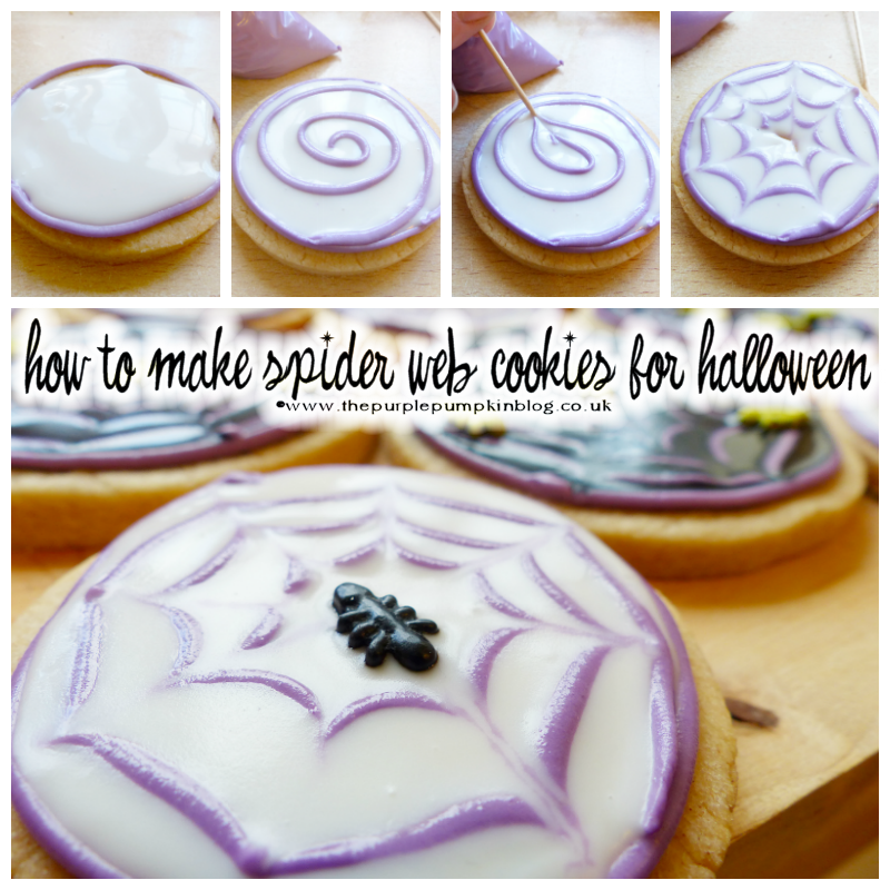 How to make #Halloween Spider Web Cookies