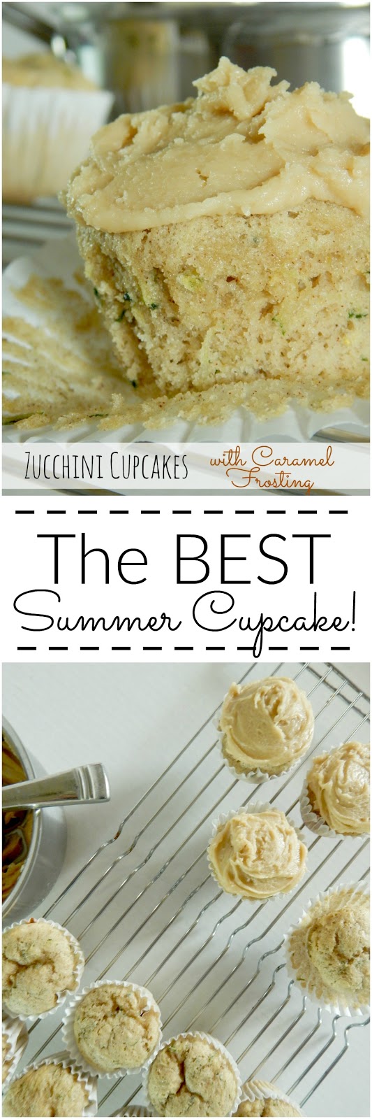 zucchini cupcakes with caramel frosting (sweetandsavoryfood.com)