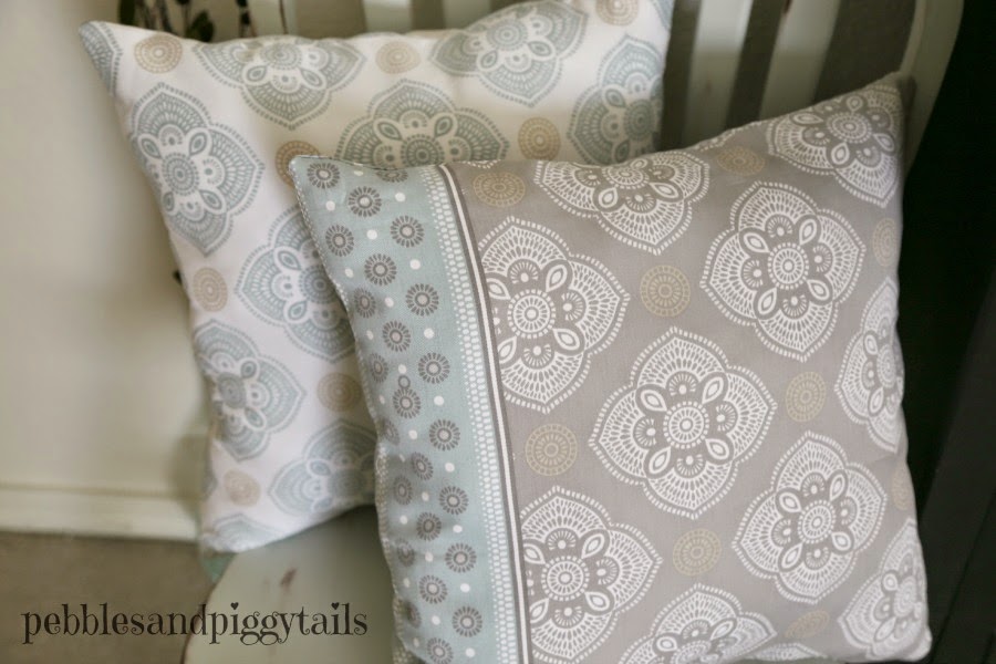 Diy Pillows From A Shower Curtain Making Life Blissful