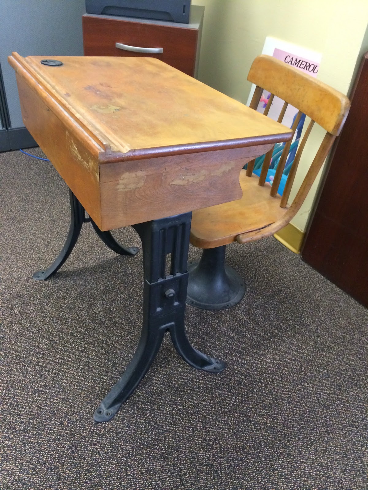 Vintage School Desk