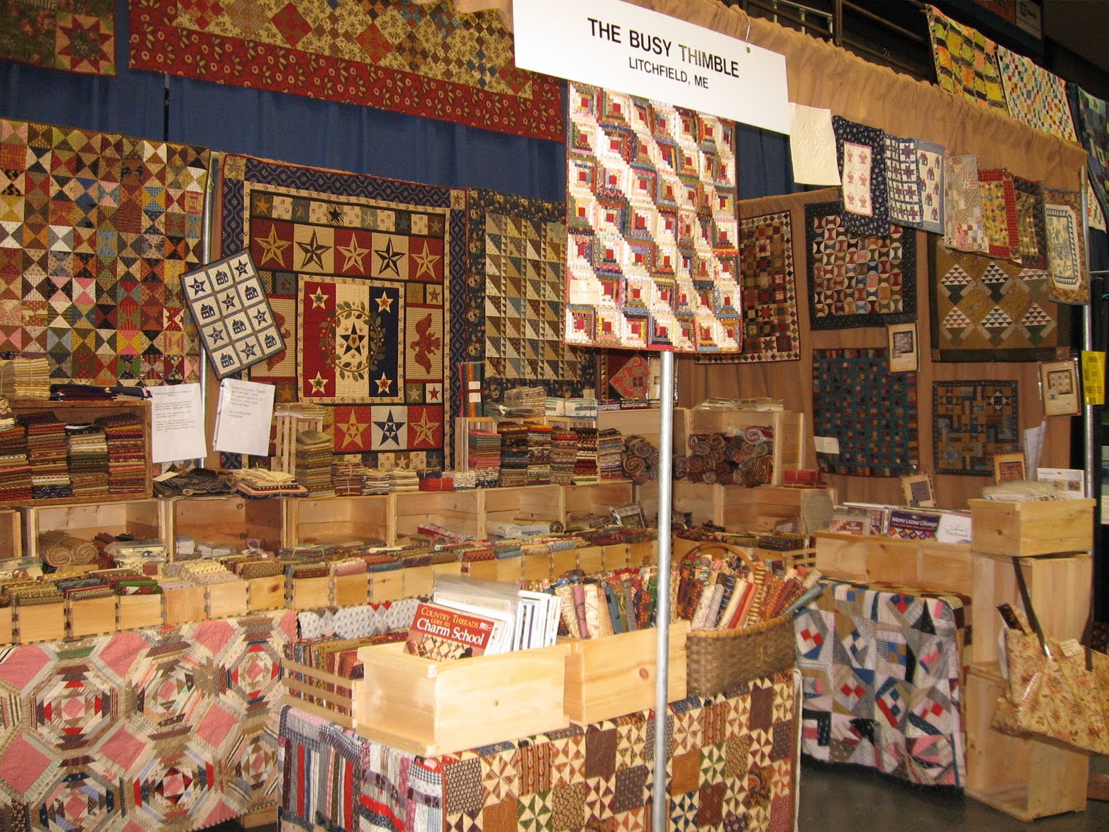Busy Thimble Maine Quilt show is over for another year!