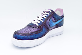 Patine bleu violet dégradé sur Airforce low by Paulus Bolten
