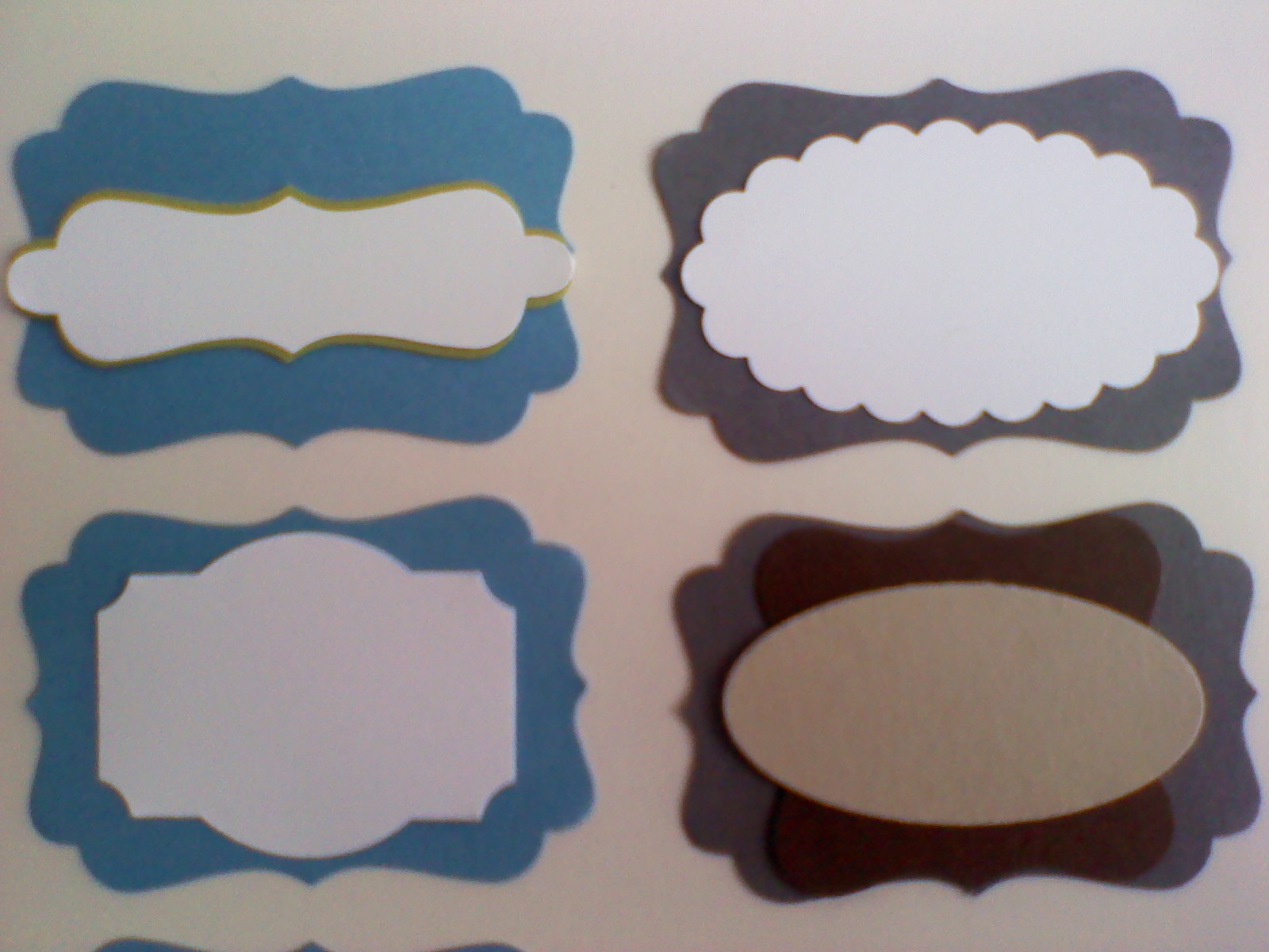 Stamping Joy Ten different label ideas with the Decorative label punch.