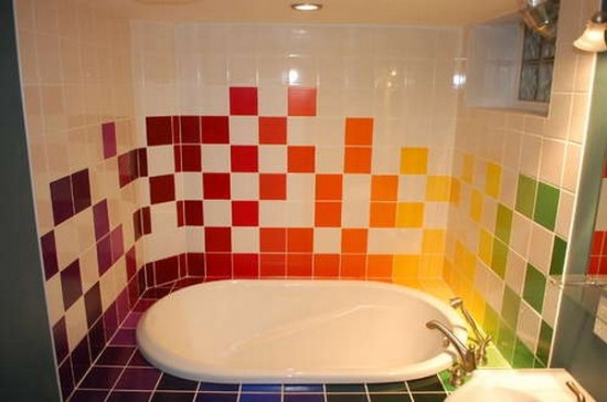 Amo la decoración: BAÑOS COLORIDOS