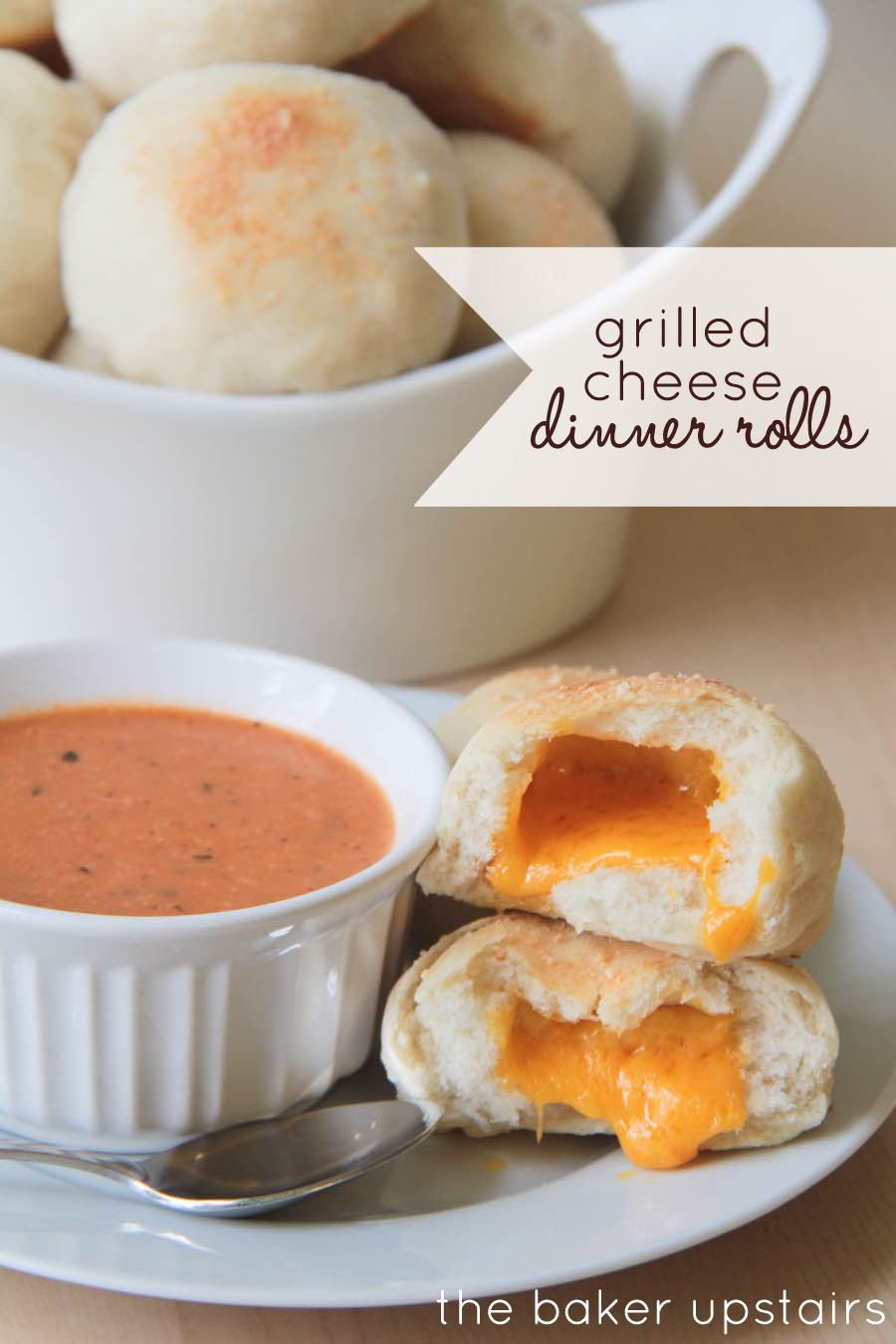 The Baker Upstairs grilled cheese dinner rolls