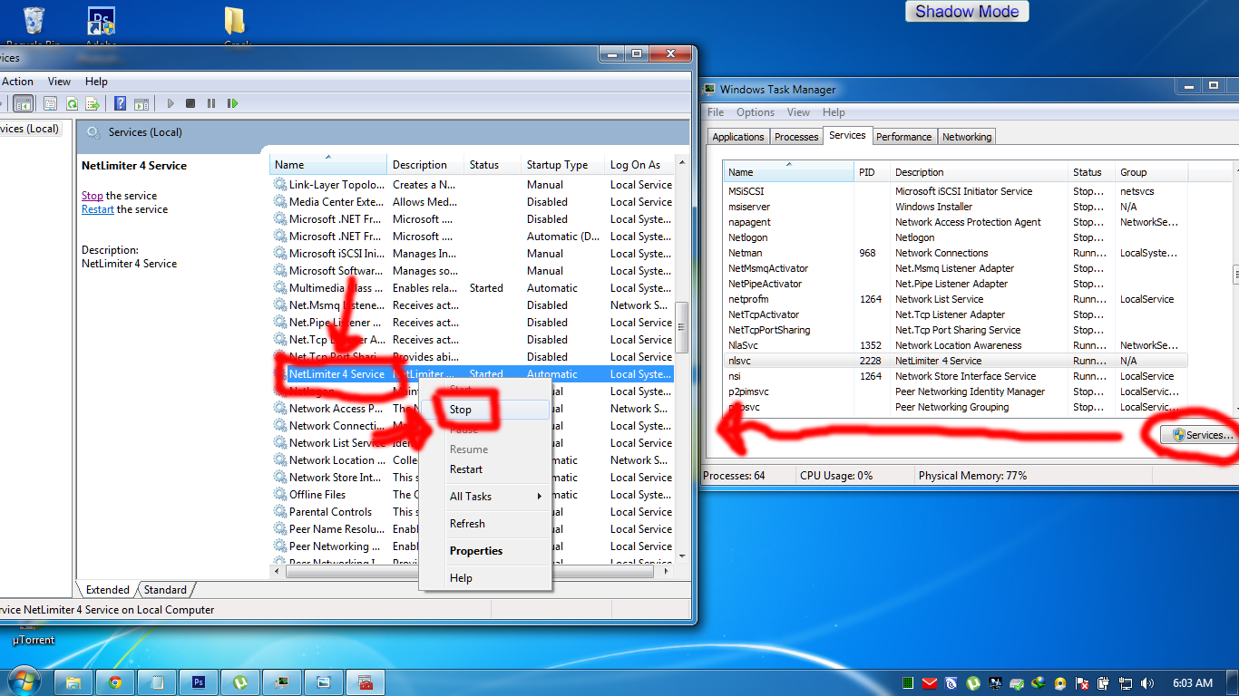 Сервер 2 – антивирус, вackup-сервер, wsus, ms sql server. Software service list. Local service network service. Windows update disable. Local service network service.
