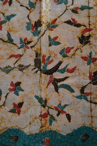 Batik tulis motif burung 