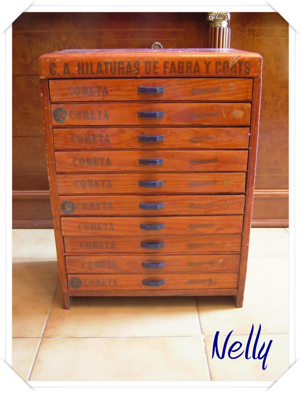 Misceláneas cristall: Paso a paso mueble de costura antiguo