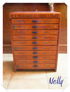 Misceláneas cristall: Paso a paso mueble de costura antiguo