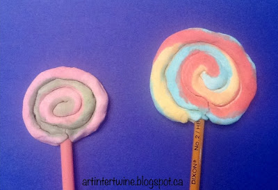 Art Intertwine - Homemade Model Magic Lollipops