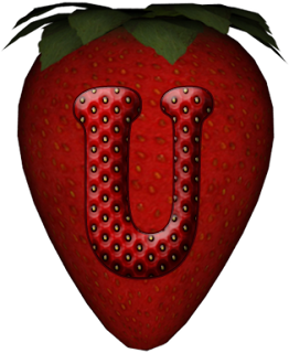 Abecedario con Fresas. Alphabet in Strawberries.