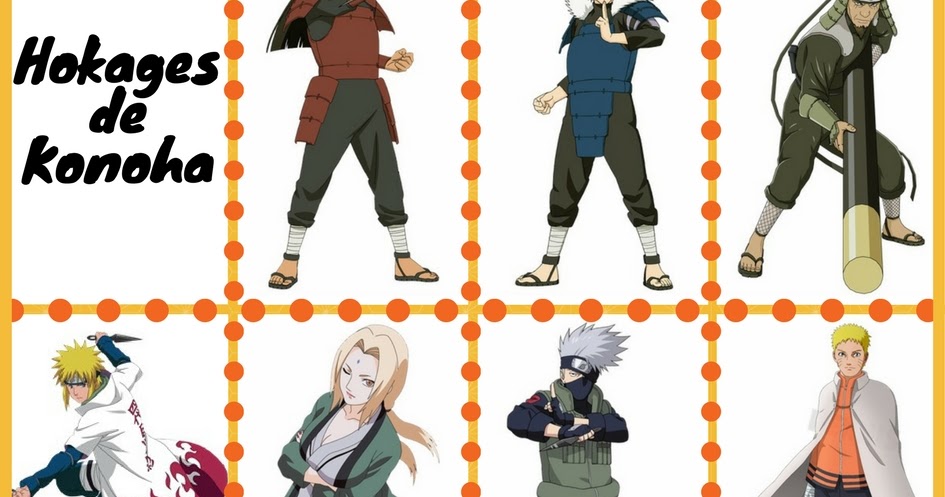 Hokages de Konoha, Personagens de Naruto