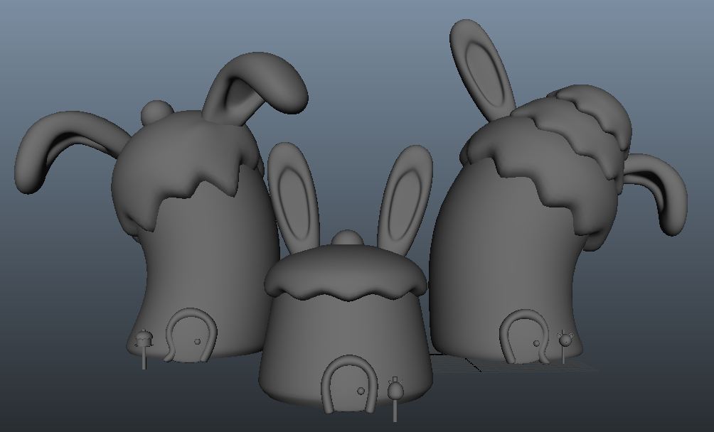3d Model Rabbit Den