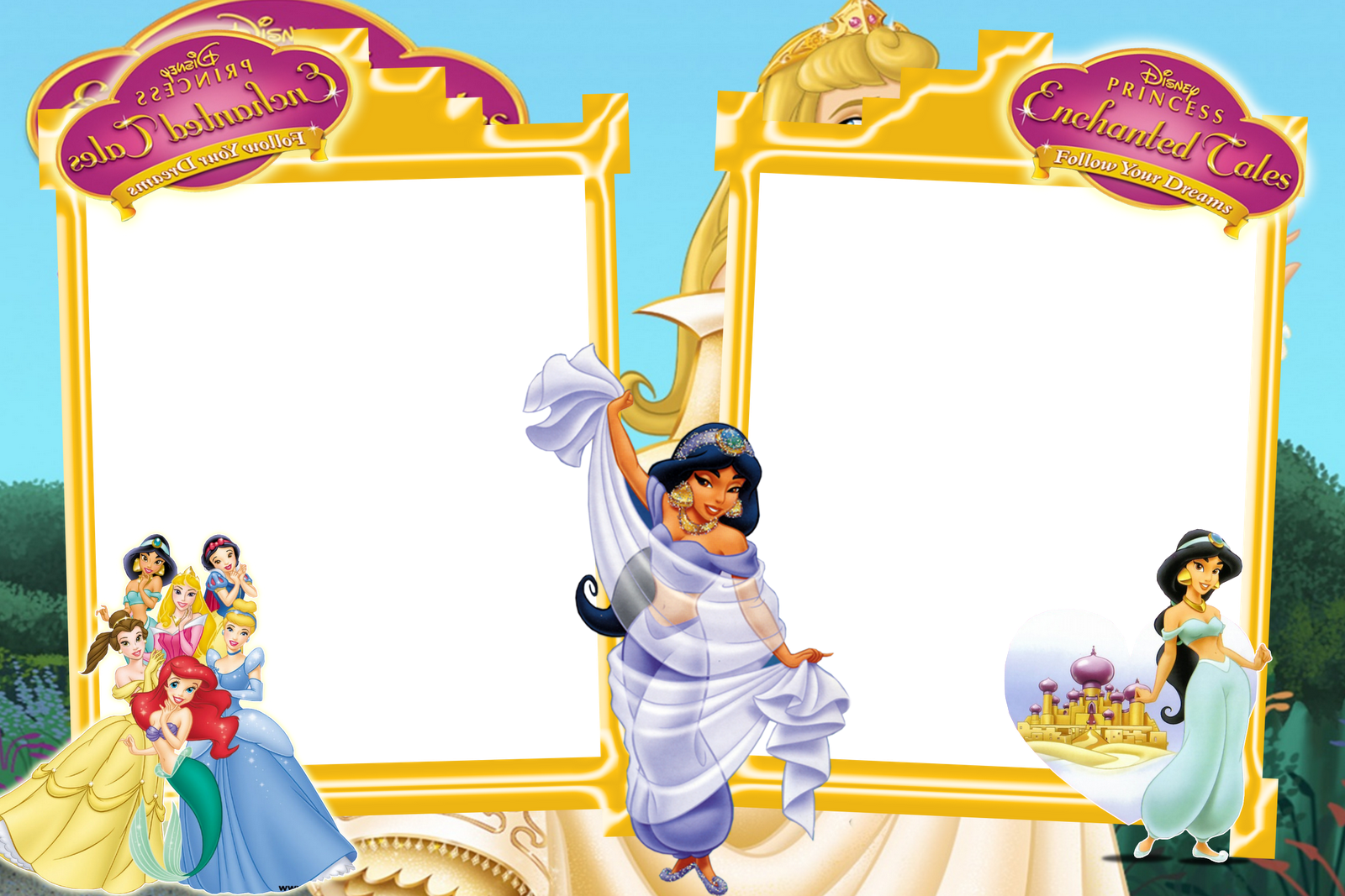 Frames Png Princesas Disney 4 Imagens Para Photoshop