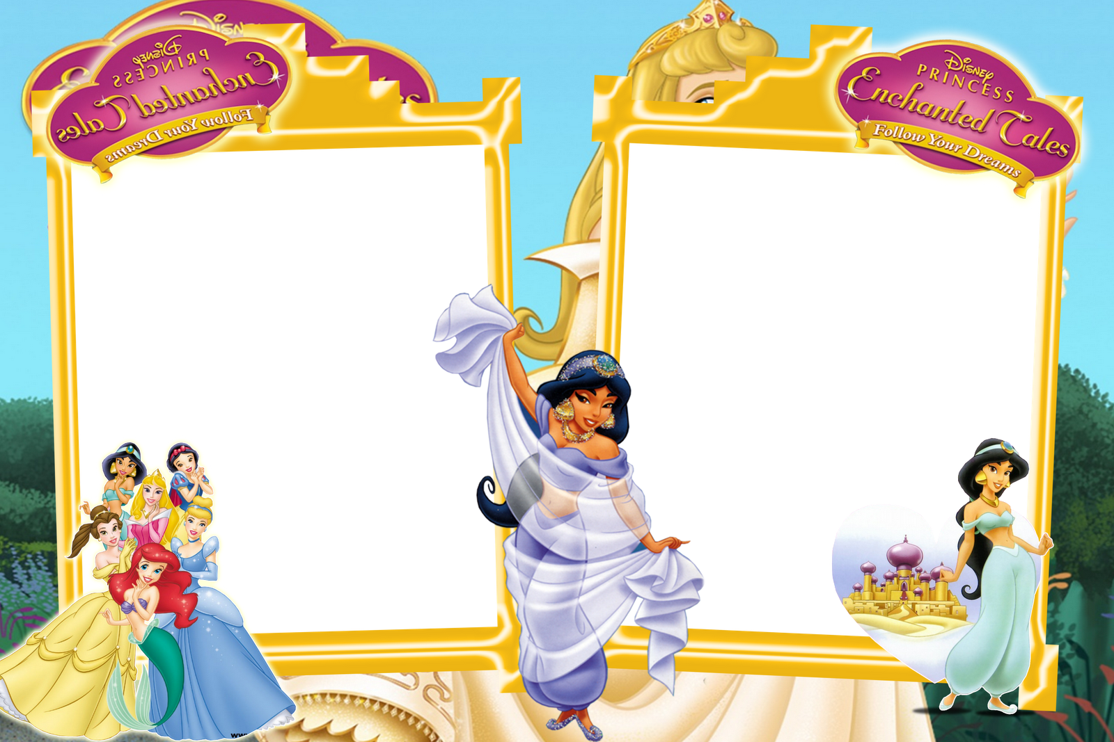 Frames PNG princesas disney 4 Imagens para