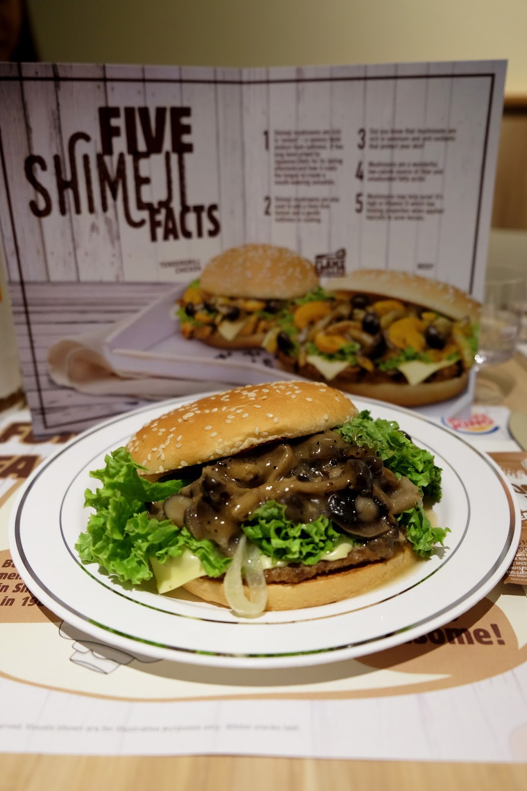 Burger King's Gourmeji Mushroom Swiss Everything & anything with a