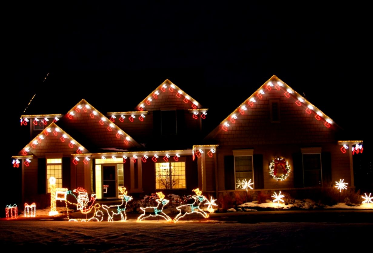 Outdoor Christmas Lights Clearance Wallpaper