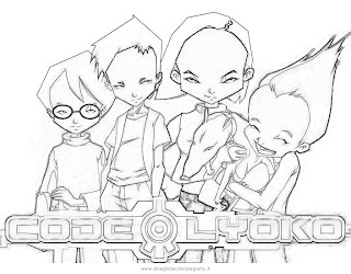 coloring pages of code lyoko