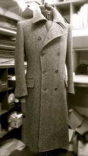 DAVIDE TAUB: Bespoke Greatcoat in Tweed Herringbone: G&H No.1, 2013