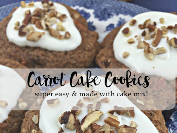 The Best EVER Carrot Cake Mix Cookies Recipe