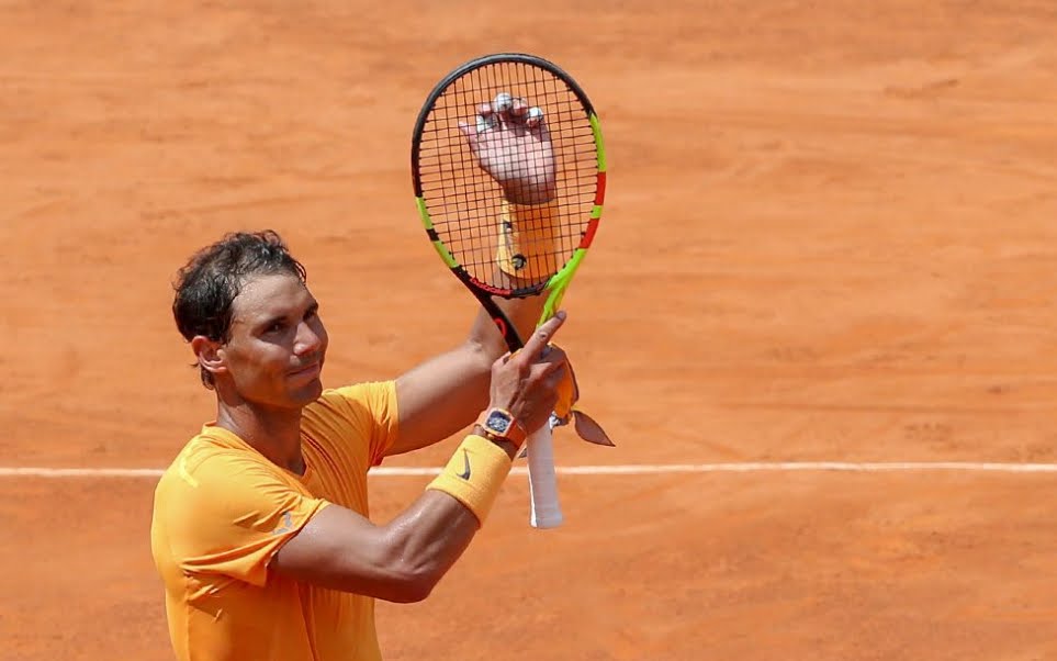Tennis Roma: Nadal batte Fognini in rimonta e accede alla semifinale