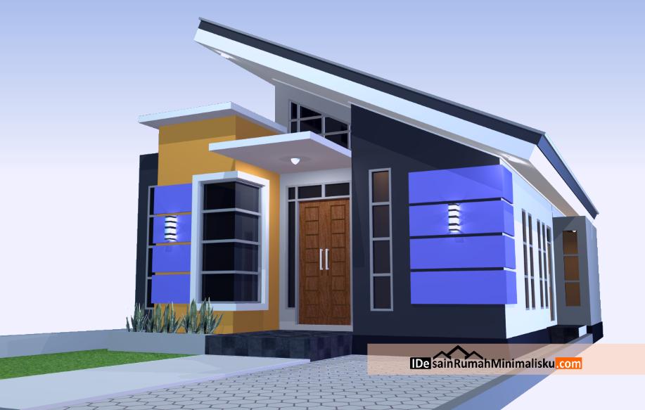 Download Gambar Kerja Desain  Rumah  Minimalis 3 Kamar  AM01
