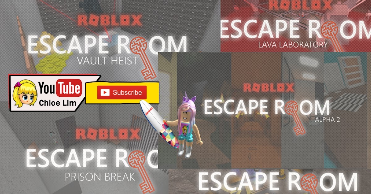 Chloe Tuber Roblox Escape Room Alpha Gameplay First Try In