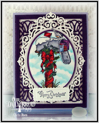 Our Daily Bread Designs, Christmas Note, Pierced Rectangles, Rectangles, Lavish Layers, Ovals, Pierced Ovals, Art Deco, Ornate Ovals, designed by Chris Olsen