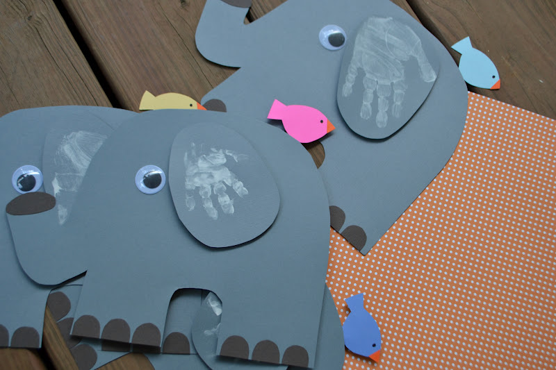 Grether =: Elephant Handprint Craft.