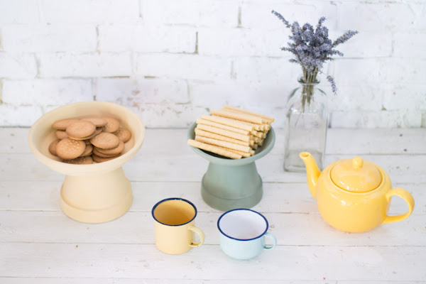Reposa tartas macetero diy