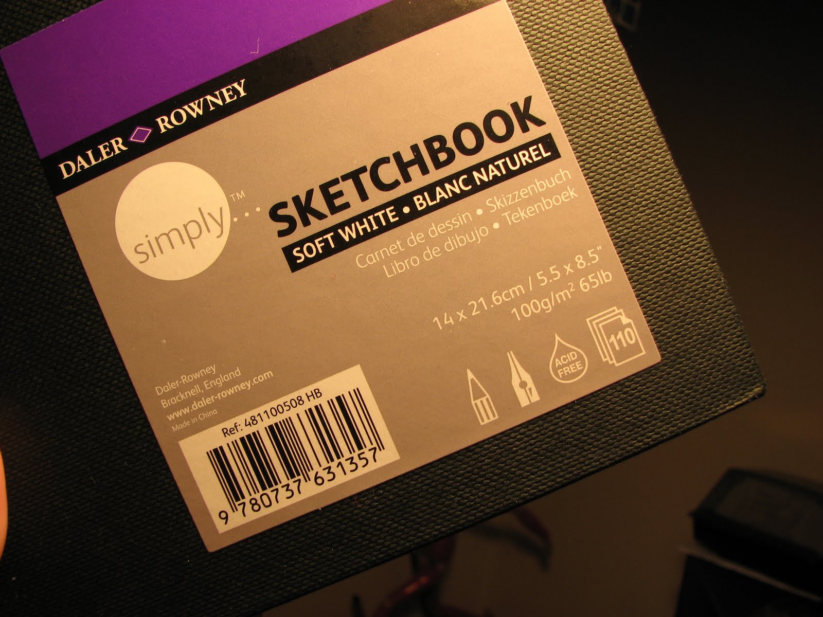 Speck's Sketch Blog 5Minute Review DalerRowney Simply Sketchbook