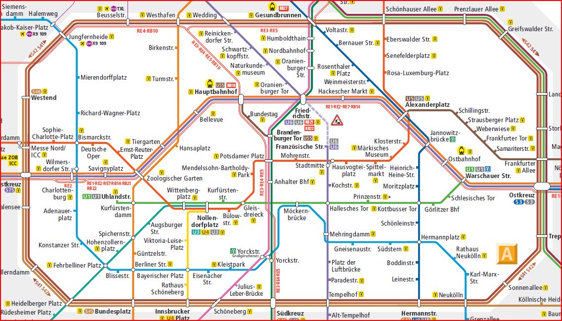 Mapa Metro De Berlin