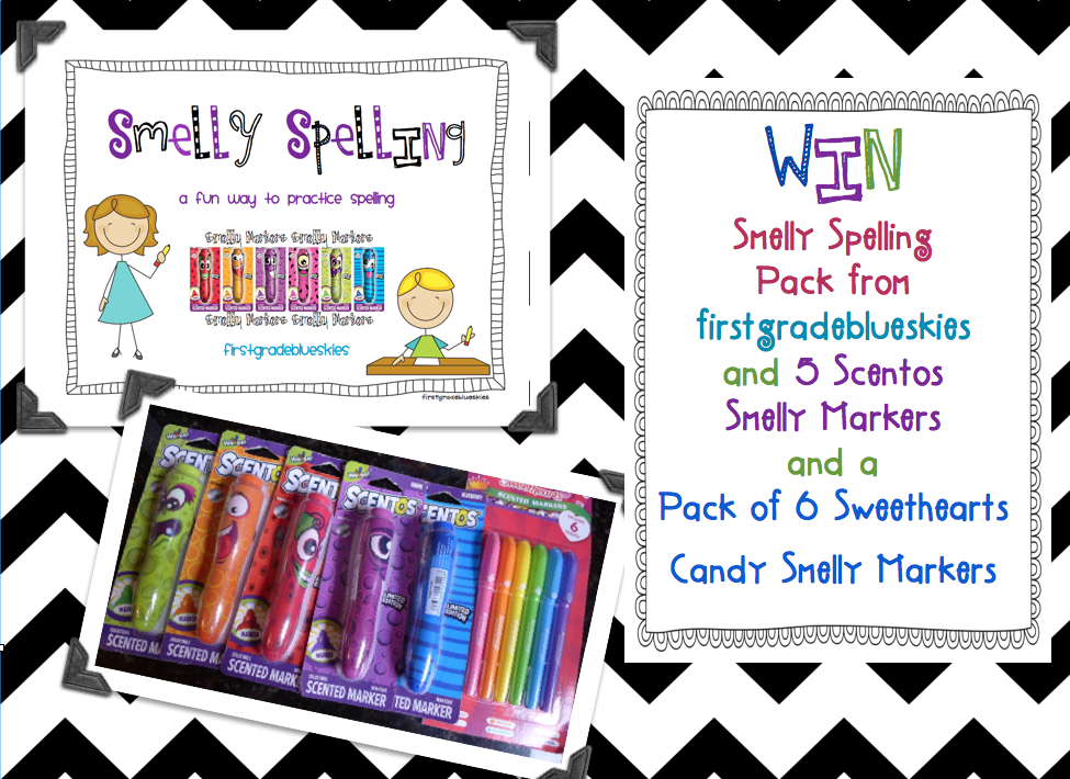 Smelly Spelling Giveaway and Freebie! : Blue Skies with Jennifer White