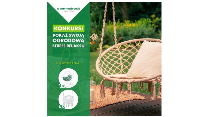 Wygraj wiszący ogrodowy fotel bujany Konkurs