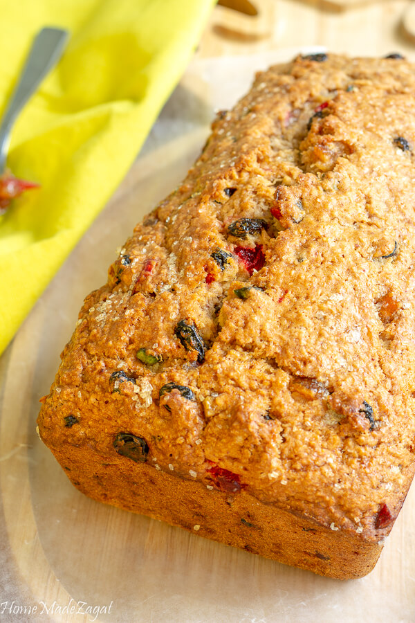 A sweet bread made with grated, coconut, coconut milk, raisins, cherries, currants and dried fruits, often flavored with spices like nutmeg, cinnamon. Sweet Bread Recipe