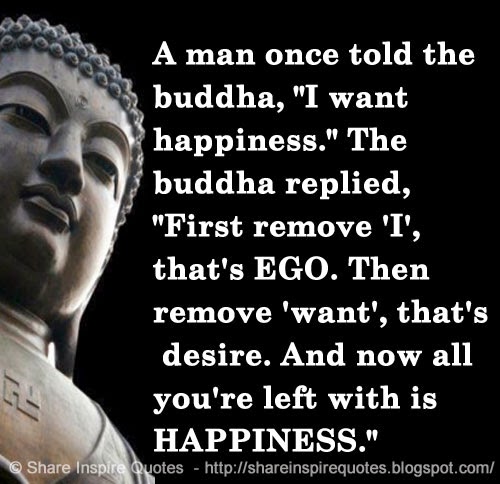 A man once told the buddha, 