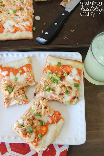 Easy Ranch Chicken Pizza