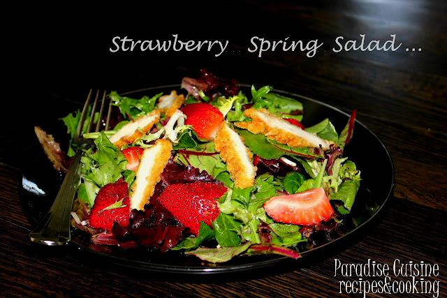 Strawberry Spring Salad(Salata de primavara cu capsuni)
