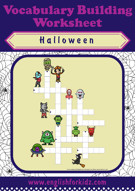 Printable Halloween crossword puzzle