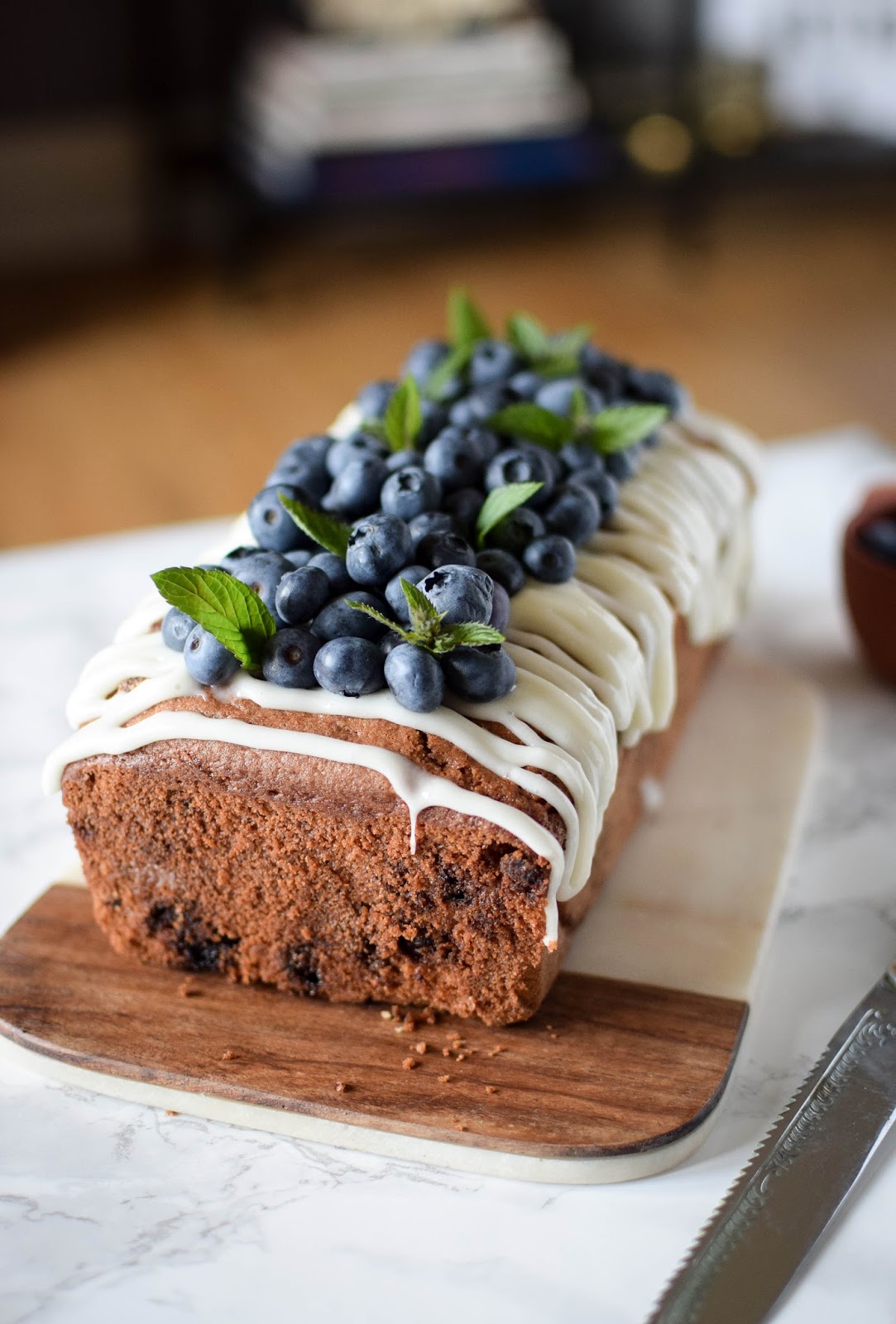 Blueberry and White Chocolate Cake Katie Cakes