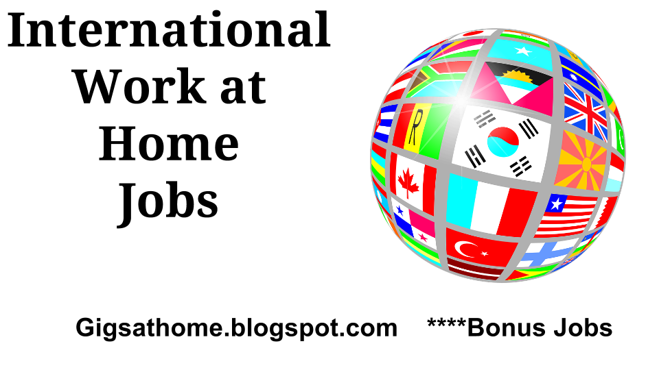 Gigs At Home International Home based Jobs